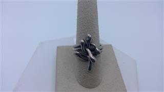 Lady's Silver Ring 925 Silver 7.6g Size:6